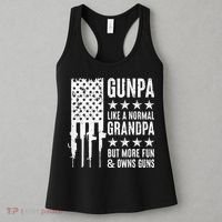 Gunpa Like A Normal Grandpa But More Fun & Owns Guns Women's Tank Top thumb 3