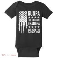 Gunpa Like A Normal Grandpa But More Fun & Owns Guns Baby Bodysuit thumb 0