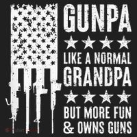 Gunpa Like A Normal Grandpa But More Fun & Owns Guns Golf Towel thumb 3