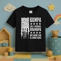 Gunpa Like A Normal Grandpa But More Fun & Owns Guns Toddler T-Shirt thumb 3