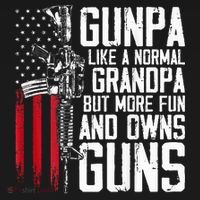 Gunpa Like A Normal Grandpa Fun And Owns Guns Sweatshirt thumb 3