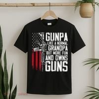 Gunpa Like A Normal Grandpa Fun And Owns Guns T-Shirt thumb 2