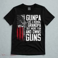 Gunpa Like A Normal Grandpa Fun And Owns Guns T-Shirt thumb 5