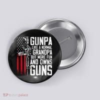 Gunpa Like A Normal Grandpa Fun And Owns Guns Button thumb 0