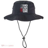 Gunpa Like A Normal Grandpa Fun And Owns Guns Bucket Hat thumb 0