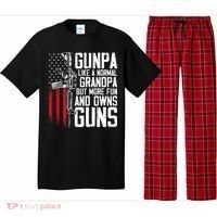 Gunpa Like A Normal Grandpa Fun And Owns Guns Pajama Set thumb 0