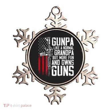 Gunpa Like A Normal Grandpa Fun And Owns Guns Ornament