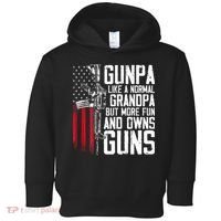 Gunpa Like A Normal Grandpa Fun And Owns Guns Toddler Hoodie thumb 0