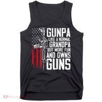 Gunpa Like A Normal Grandpa Fun And Owns Guns Tank Top thumb 0