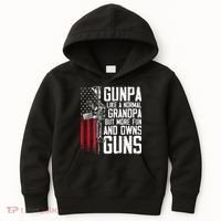 Gunpa Like A Normal Grandpa Fun And Owns Guns Kids Hoodie thumb 0