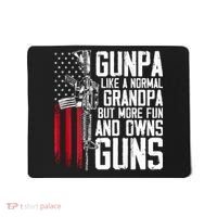 Gunpa Like A Normal Grandpa Fun And Owns Guns (On Back) Mousepad thumb 0
