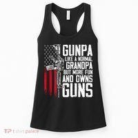 Gunpa Like A Normal Grandpa Fun And Owns Guns (On Back) Women's Tank Top thumb 0