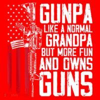 Gunpa Like A Normal Grandpa Fun And Owns Guns (On Back) Santa Hat thumb 1