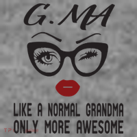 Gma Like A Normal Grandma Only More Awesome Toddler Hoodie thumb 2