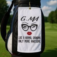Gma Like A Normal Grandma Only More Awesome Golf Towel thumb 2