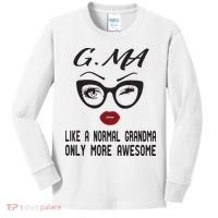 Gma Like A Normal Grandma Only More Awesome Kids Long Sleeve Shirt thumb 0