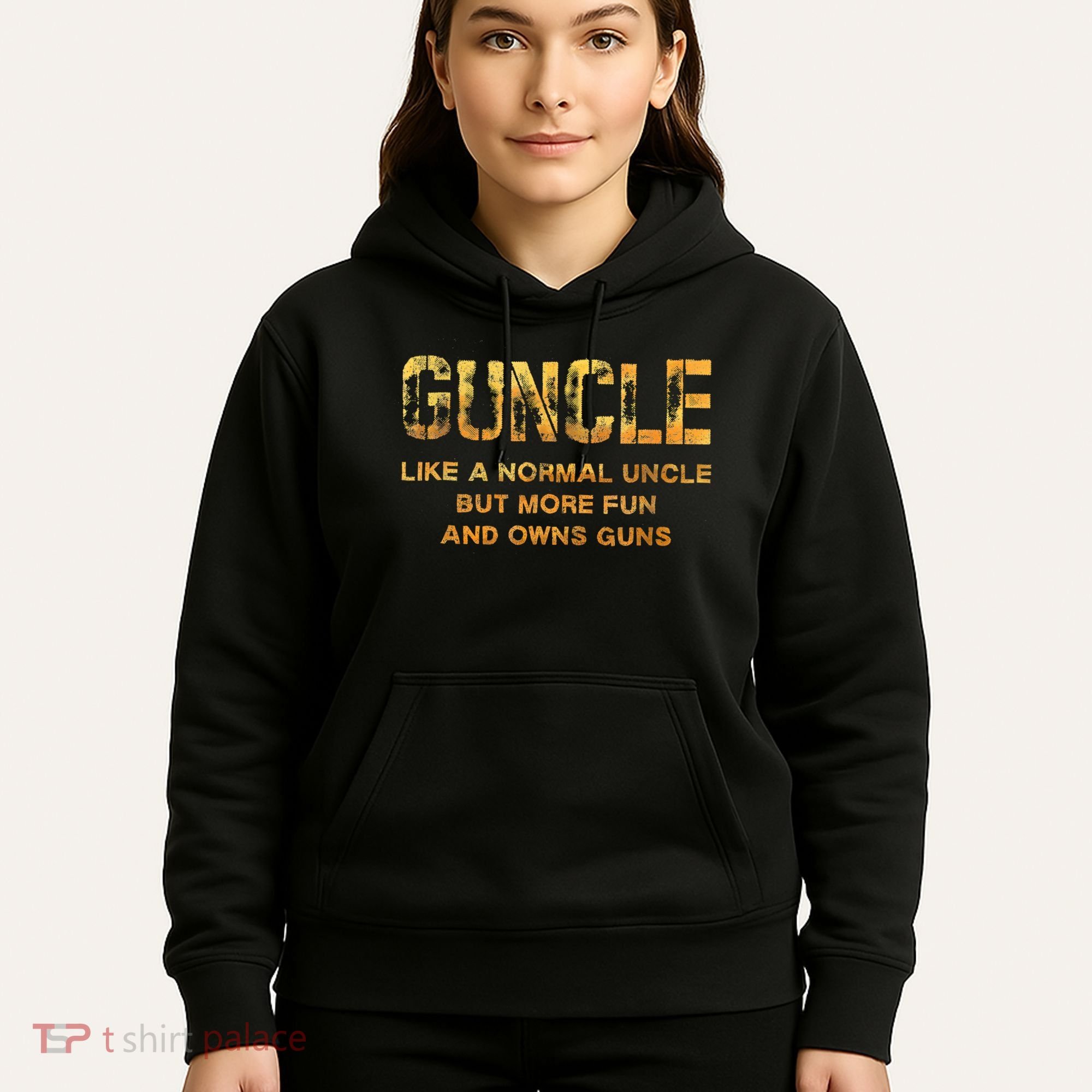 Guncle Like A Normal Uncle Comical Gun Loving Uncle Gift Hoodie