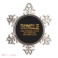 Guncle Like A Normal Uncle Comical Gun Loving Uncle Gift Ornament thumb 0