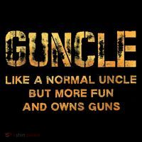 Guncle Like A Normal Uncle Comical Gun Loving Uncle Gift Women's Tank Top thumb 5