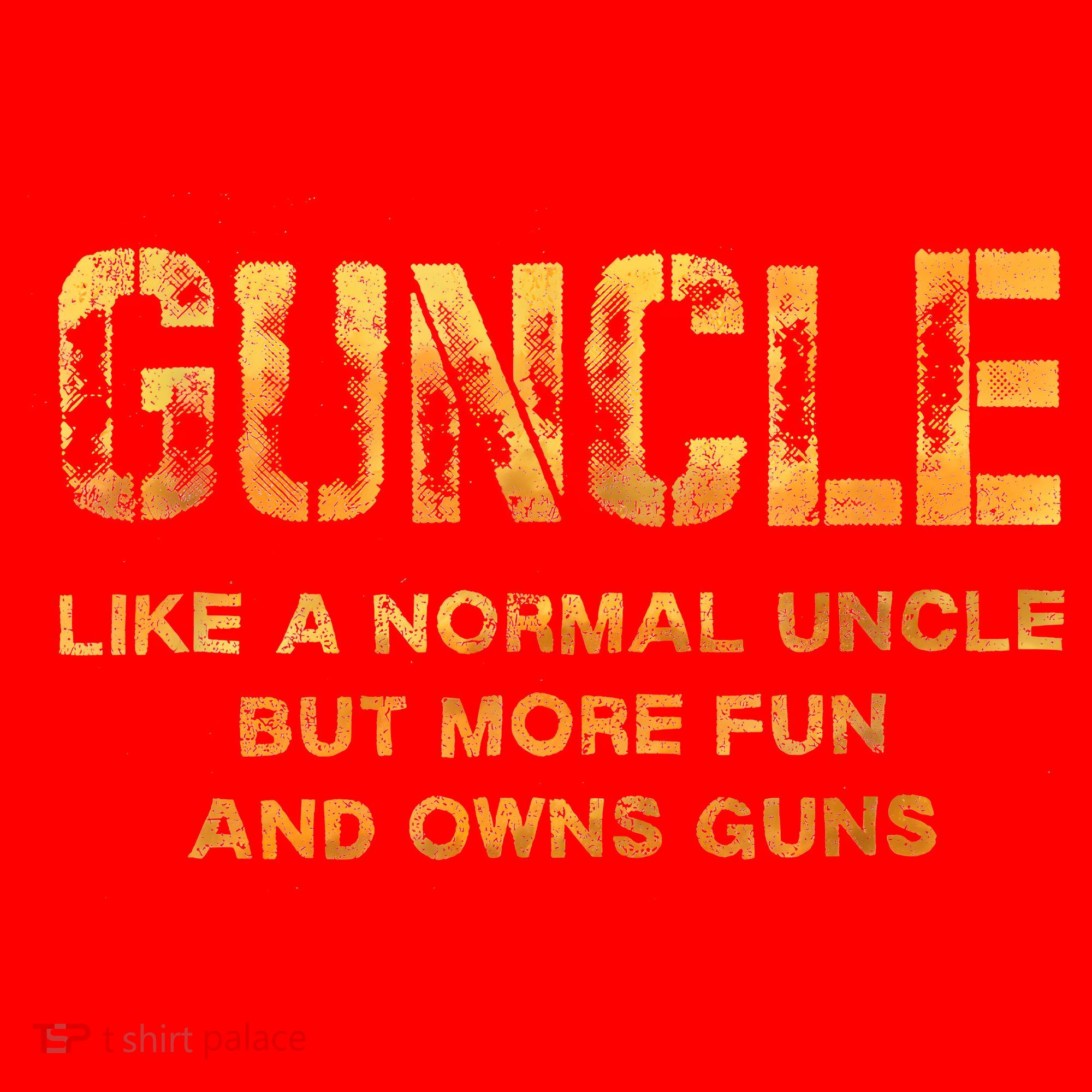 Guncle Like A Normal Uncle Comical Gun Loving Uncle Gift Santa Hat