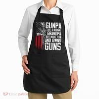 Gunpa Like A Normal Grandpa Fun And Owns Guns Apron thumb 2