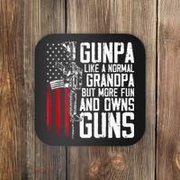 Gunpa Like A Normal Grandpa Fun And Owns Guns Coaster thumb 0