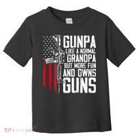 Gunpa Like A Normal Grandpa Fun And Owns Guns Toddler T-Shirt thumb 0