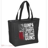 Gunpa Like A Normal Grandpa Fun And Owns Guns Tote Bag thumb 2