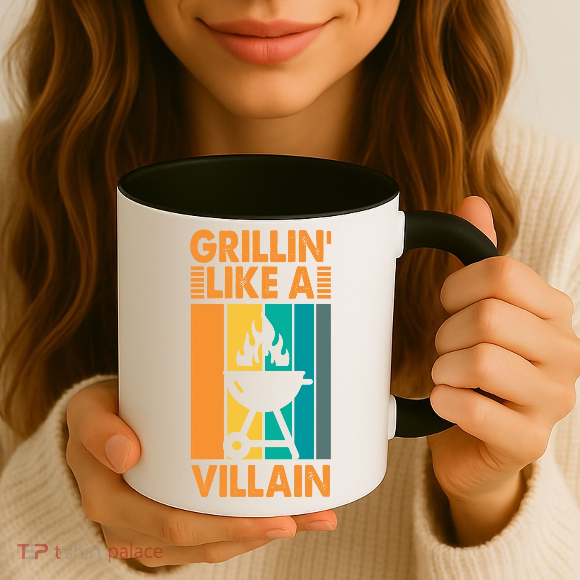 Grillin Like A Villain Gift Bbq Great Gift Coffee Mug