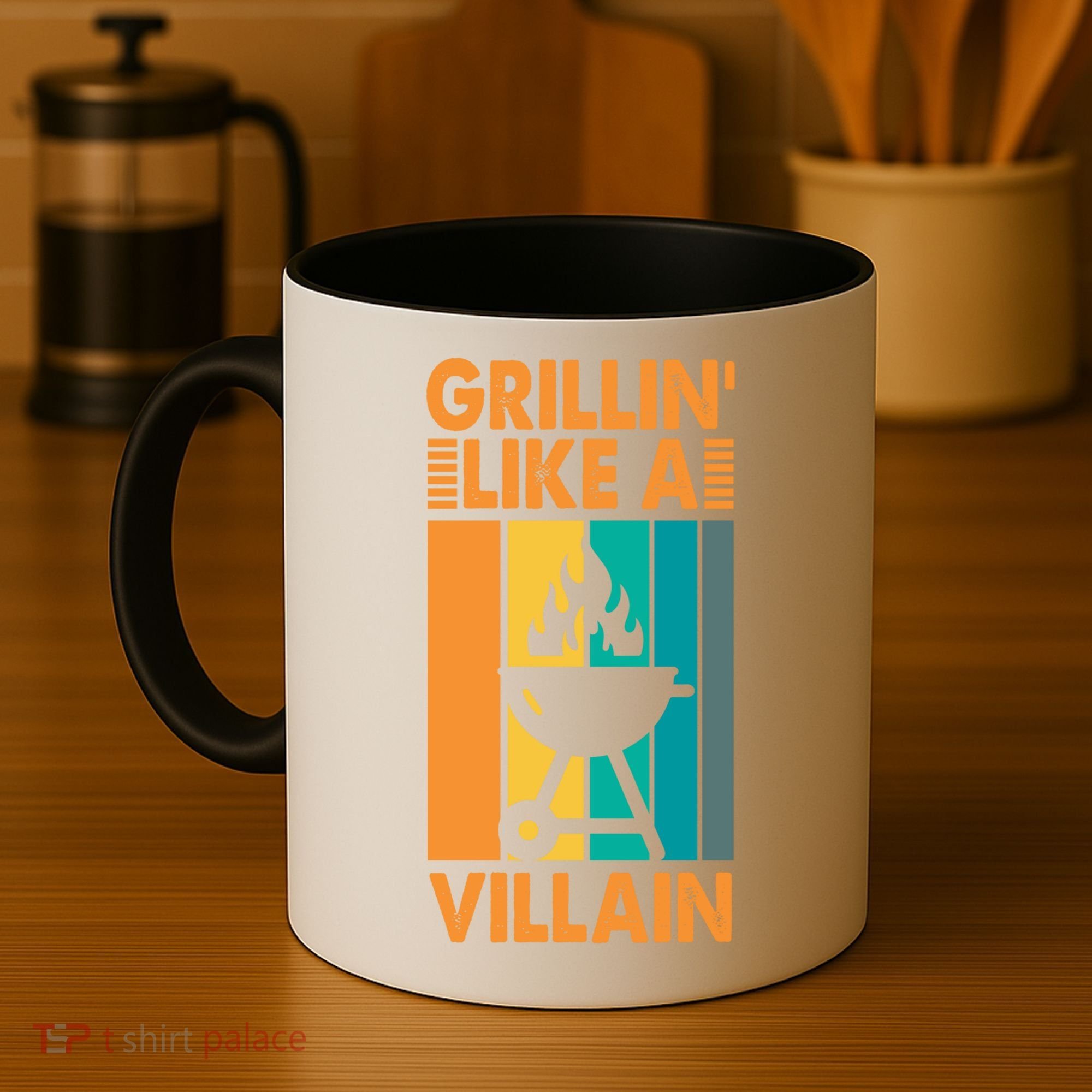 Grillin Like A Villain Gift Bbq Great Gift Coffee Mug