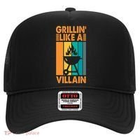 Grillin Like A Villain Gift Bbq Great Gift Hat thumb 0