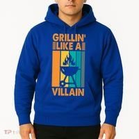 Grillin Like A Villain Gift Bbq Great Gift Hoodie thumb 2