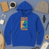 Grillin Like A Villain Gift Bbq Great Gift Hoodie thumb 3