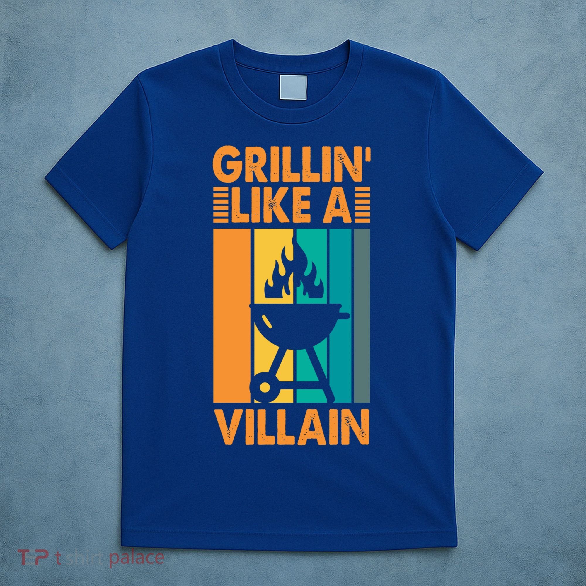 Grillin Like A Villain Gift Bbq Great Gift T-Shirt