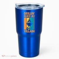 Grillin Like A Villain Gift Bbq Great Gift Tumbler thumb 0