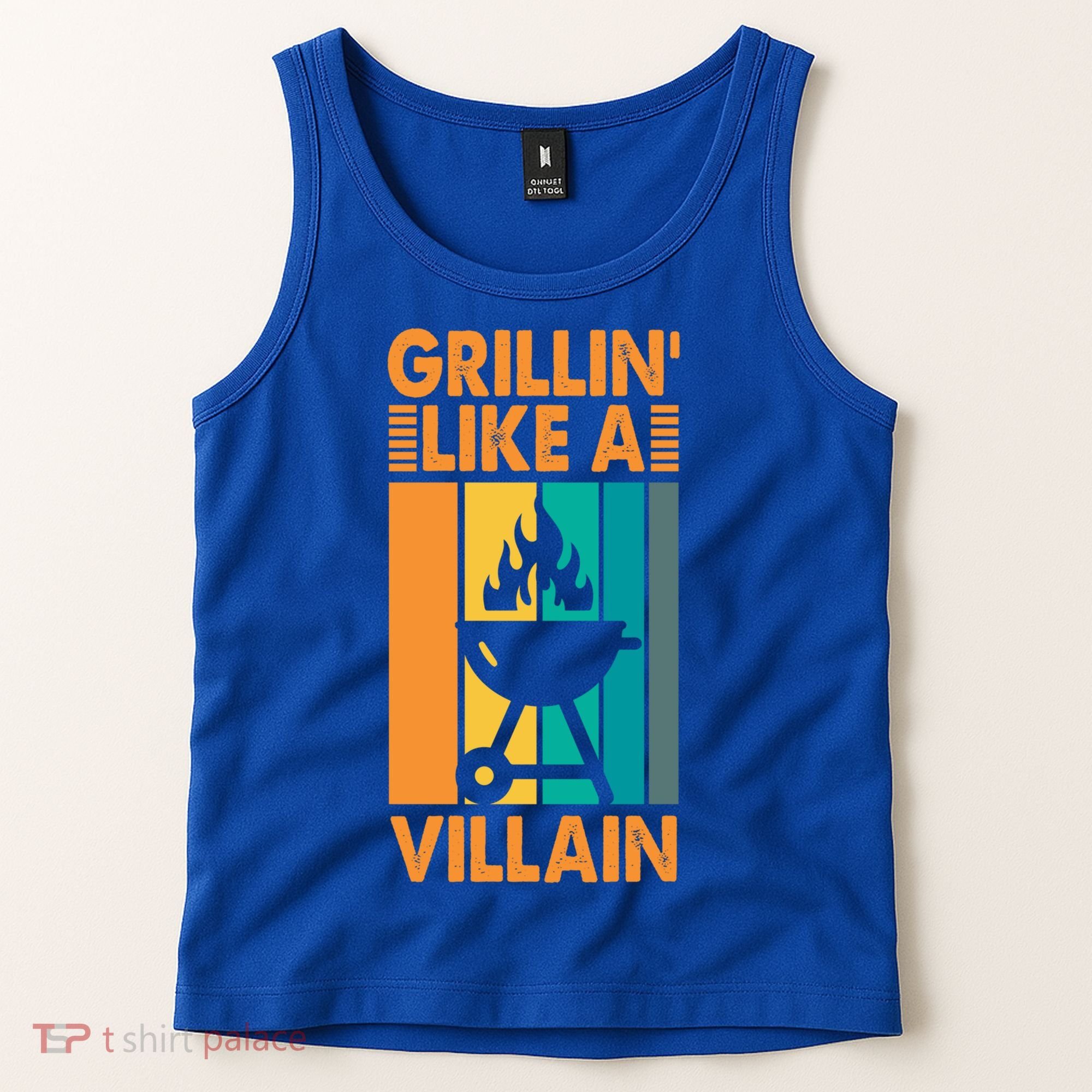 Grillin Like A Villain Gift Bbq Great Gift Tank Top