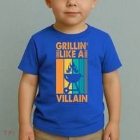Grillin Like A Villain Gift Bbq Great Gift Toddler T-Shirt thumb 2