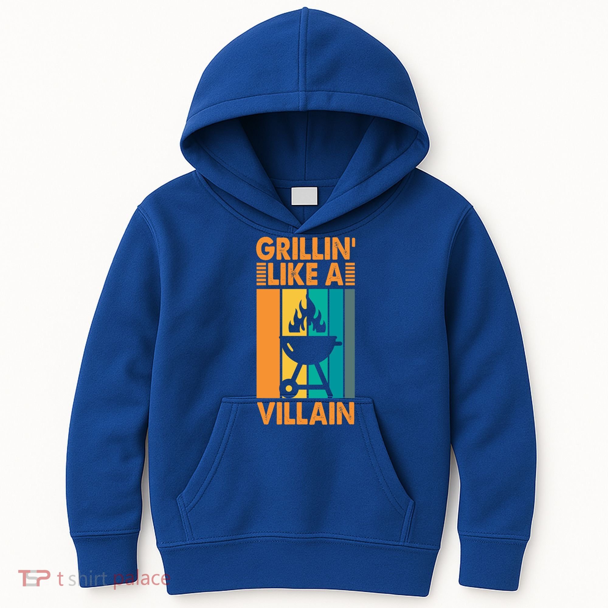 Grillin Like A Villain Gift Bbq Great Gift Kids Hoodie