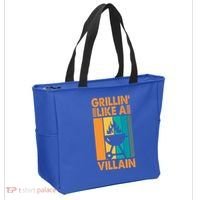Grillin Like A Villain Gift Bbq Great Gift Tote Bag thumb 2