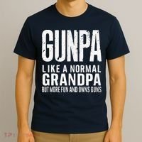 Gunpa Like A Normal Grandpa But More Fun And Owns Guns Funny T-Shirt thumb 3