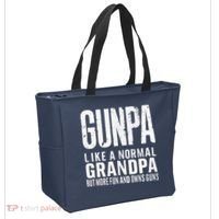 Gunpa Like A Normal Grandpa But More Fun And Owns Guns Funny Tote Bag thumb 2