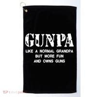Gunpa Like A Normal Grandpa But More Fun And Owns Guns Golf Towel thumb 0