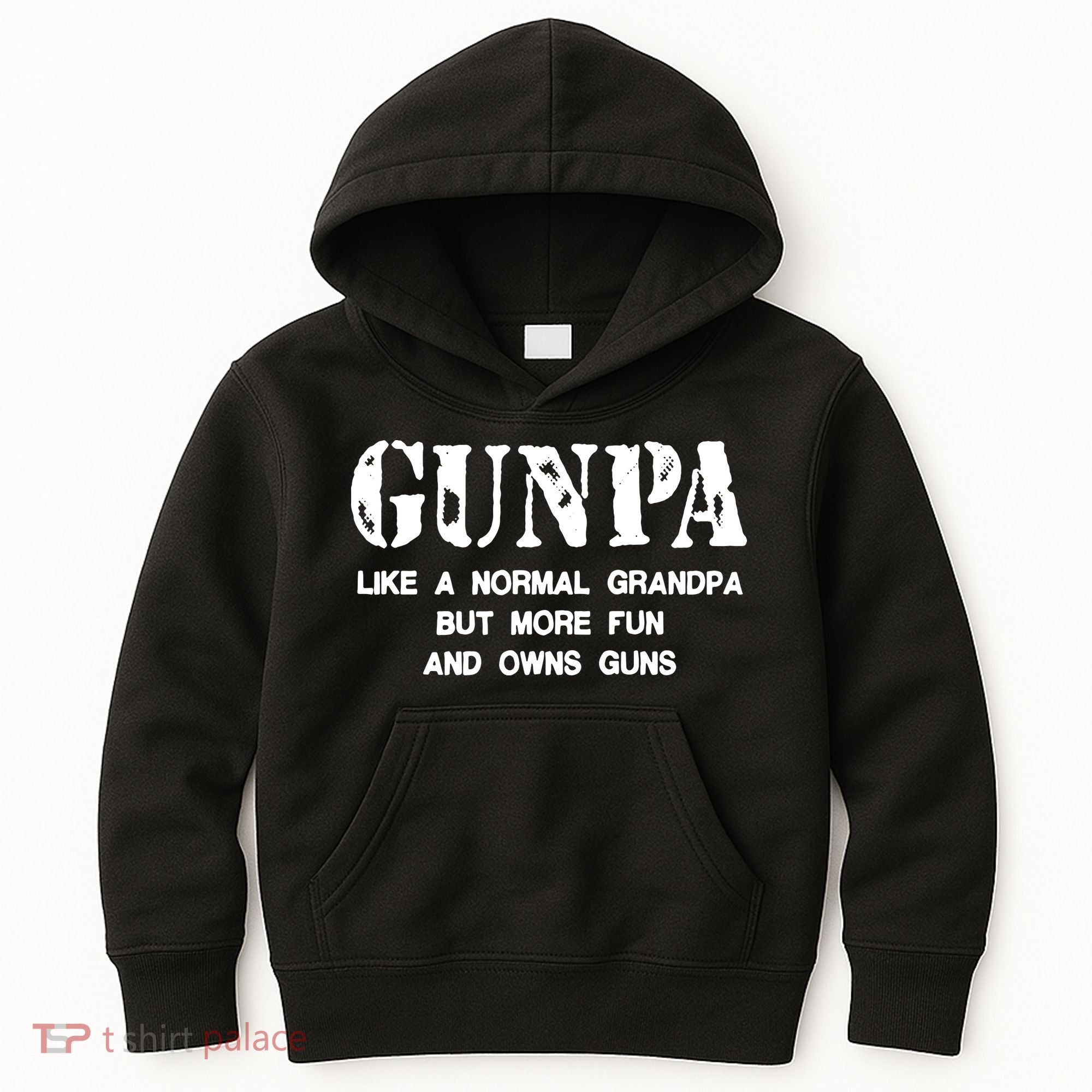 Gunpa Like A Normal Grandpa But More Fun And Owns Guns Kids Hoodie