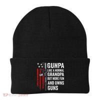 Gunpa Like A Normal Grandpa But More Fun And Owns Guns Beanie thumb 0