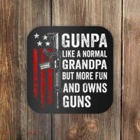 Gunpa Like A Normal Grandpa But More Fun And Owns Guns Coaster thumb 0