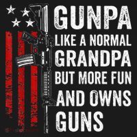 Gunpa Like A Normal Grandpa But More Fun And Owns Guns Baby Bodysuit thumb 2