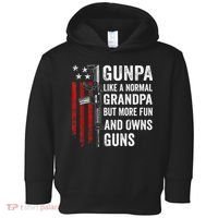 Gunpa Like A Normal Grandpa But More Fun And Owns Guns Toddler Hoodie thumb 0
