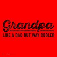 Grandpa Like A Dad But Way Cooler Funny Grandad Definition Santa Hat thumb 1