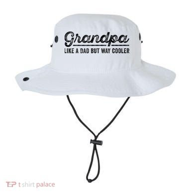 Grandpa Like A Dad But Way Cooler Funny Grandad Definition Bucket Hat