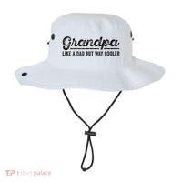 Grandpa Like A Dad But Way Cooler Funny Grandad Definition Bucket Hat thumb 0